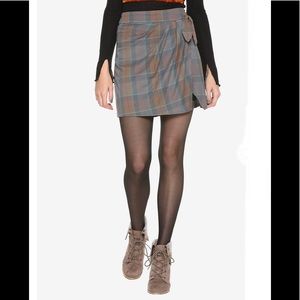 OUTLANDER HOT TOPIC Faux Side-Tie MacKenzie Tartan PLAID SKIRT!